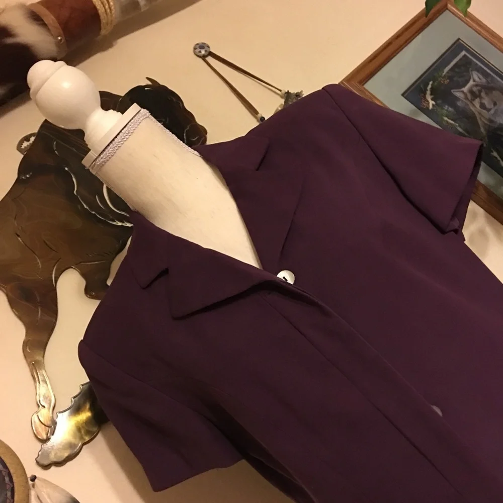 Valerie Stevens silk skirt suit SIZE 8